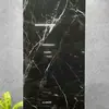 Azulejos de Piso de Pedra de Luxo Estilo Francês Preto Minimalista com Padrão de Mármore 60*120 Azulejos Cerâmicos para Hotéis e Supermercados, Azulejos Brilhantes Cor de Café