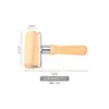 Rodillo con Mango de Madera Rodillo de Doble Extremo Palo para Harina Acero Inoxidable Rodillo de Malla para Masa Cuchillo Rodillo de Cocina para Hornear