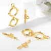Fábrica de materiales para accesorios de joyería semiacabados diy al por mayor hebilla metálica de doble círculo OT para pulsera collar accesorios venta caliente
