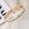 Pulsera Retro Palaciega de Flor Ruyi Hueca de Moda, Pulsera Estilo Chino de Esmalte Cloisonné, Exquisito Accesorio de Mano Versátil para Mujeres