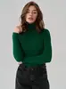 Suéter de Cuello Alto de Punto para Mujer - Base de Punto - Estilo Europeo y Americano - Amazon - Ropa de Punto para Otoño e Invierno