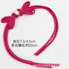 Bai Xi Qipao Chinês Novo Tecido com Contas Nariz de Porco Tecido à Mão Coração Duplo 3 Contas Douradas Cauda Longa Botão de Sapo Top Botões Retrô