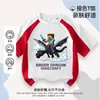 Camiseta de Verão Fina Minecraft para Meninos Manga Curta Tendência Versátil Top Infantil Meia-Manga