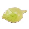 Plato con esmalte craquelado de hielo esencial para spa salón de belleza plato para mezclar aceites esenciales plato de hoja plato pequeño de cerámica plato de belleza plato para salsas tazón