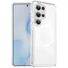 Funda compatible transfronteriza para teléfono Samsung 26/25/24plus, transparente, magnética, resistente a caídas y anti-amarilleo, funda protectora para teléfono Samsung