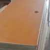 Panel de Escritorio de Tablero Ignífugo, Panel Rectangular para Mesa de Comedor Envuelto en Borde de Aleación de Aluminio, Panel de Escritorio de Oficina