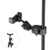 Abrazadera de soporte universal para transmisión en vivo multi-escenario en stock, nueva abrazadera de expansión, abrazadera de pinza de cangrejo a prueba de sacudidas y golpes con abrazadera de eje giratorio