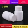 Frasco Sólido de 30g, Frasco para Comprimidos, Frasco para Pó, Frasco Dosador, Frasco de PE Branco, Frasco Plástico Vazio Pequeno para Produtos de Saúde