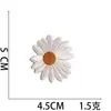 Parche de tela bordado de flor de margarita fresca, aplique floral pequeño para decorar chaquetas y bolsos, etiqueta bordada por computadora termoadhesiva