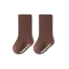 23 otoño e invierno Calcetines nuevos para bebé dispensadores antideslizantes calcetines de suelo para recién nacidos y niños pequeños boca suelta no apretada calcetines de tubo medio para bebé