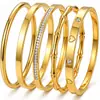 Pulsera Popular Transfronteriza Europea y Americana Chapado al Vacío en Oro de 18K Color Duradero Moda Versátil Pulsera de Nudo de Bambú Africano