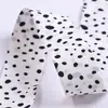 Fita de gorgurão dupla face fosca estilo coreano com bolinhas onduladas pequenas para laços DIY, acessórios de cabelo infantis, flor, embalagem para presente, material de embalagem de ponto