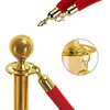 Lanyard de Poste de Bienvenida Cinturón de Aislamiento de Hotel Cinturón Telescópico Cordón Valla de Seguridad Oro Titanio Poste de Conserje de Bienvenida