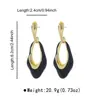 E15333 Nuevos Pendientes Colgantes Geométricos Irregulares Esmaltados para Mujer Diseño Retro de Nicho Pendientes Elegantes de Alta Calidad