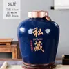 Jingdezhen Jarra de Vinho de Cerâmica Selada Doméstica 3/5/10/20/30/ 25kg Garrafa de Vinho Tanque para Fabricação de Vinho Adega Jarra de Vinho