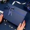 Caja de Regalo Caja de Regalo Acompañante Caja Vacía Caja de Regalo de Cumpleaños Sentido Avanzado Caja de Regalo para Novio Lazo Bronceado Caja Grande