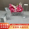 Lugar de Exposición de Bodas Estilo Plegable Maceta para Flores Arreglo Floral de Boda Base de Maceta de Hierro Estilo Coreano Caja para Arreglos Florales Accesorios