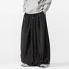 Calças largas largas estilo chinês plus size, calças de veludo cotelê japonesas, moda masculina, primavera 2025