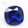 Pin de fábrica 5A quadrado gordo 113 # azul pontiagudo cristal pedra nua sintético gordura quadrado travesseiro em forma de cristal pontiagudo azul 113 Safira