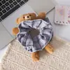 Accesorios para el cabello de oso de peluche a cuadros estilo coreano, un accesorio para el cabello lindo y versátil para niñas, perfecto para peinar cabello corto, y una liga para el cabello de moda para lavarse la cara