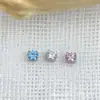 Stud Pequeno de Titânio Astmf-136 para Nariz com Cravação de Zircônia, Cabeça de Joia Stud de Zircônia com Rosca Interna de Titânio G23