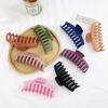 Pinza para el pelo práctica y sencilla de estilo coreano moderno, pinza de garra grande colorida mate para mujer, adecuada para bañarse