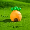 Micro Paisaje Artificial Linda Zanahoria Conejo Habitación de Zanahoria Jardinería Paisajismo Resina Manualidad DIY Adornos Pequeños Decorativos