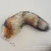 Llavero con Colgante de Cola de Zorro Hebilla Colgante para Bolsa de Joyería Peluche Exposición de Cómics Atuendo de Baile Accesorios de Performance