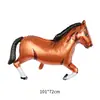 Globo de Película de Aluminio Caballo Pentium al por Mayor Globo de Película de Aluminio Modelado de Animales Decoración de Fiesta Temática de Cumpleaños Aluminio de Animales