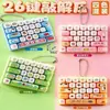 Teclado de 26 Teclas para Alivio del Estrés con Punta de Dedo Juguete para Alivio del Estrés Colgante para Llavero Potenciador del Ánimo Mini Teclado para Presionar y Jugar para Alivio del Estrés