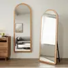 Espejo de Cuerpo Entero, Nuevo Espejo de Tocador Estilo Chino para Uso Doméstico, Dormitorio, Sala de Estar, Espejo de Pie, Montable en Pared, Espejo de Vestidor para Tienda de Ropa, Espejo Grande
