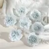 Cabeças de flores de peônia artificiais de 10 cm, flores de seda para decoração de casamento, arranjos florais realistas para a temporada de formatura