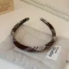 Faixa de Cabelo Xadrez Estilo College Grampo de Cabelo de Alta Qualidade Coroa Alta Faixa Fina Acessório de Cabelo da Moda para Celebridades da Internet para Mulheres