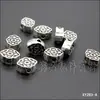 Plata de Xizang aleación vintage múltiples accesorios perforados cabeza de Buda cuentas espaciadoras cacahuete cuentas sueltas accesorios para joyería DIY al por mayor