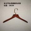 Tienda de ropa percha de madera maciza percha de madera retro ropa de hombre ropa de mujer ropa de niño para colgar soporte de ropa antideslizante estante para pantalones venta al por mayor