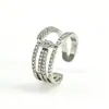 Anillo Ins de Moda para Mujer Nicho Multicapa Moderno Lujo Ligero Gama Alta Estilo Fresco Anillo para Dedo Índice Pulsera Abierta