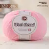 Hilo de lana mezclada, hilo de grosor medio para tejer a mano, hilo 212 para bufandas, suéteres y pantuflas de tejido DIY