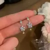 Pendientes de colgante de estrella de circonita brillantes para mujer, exquisitos y compactos, pendientes elegantes con un toque lujoso y de alta gama, extremadamente hermosos