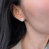Exquisitos Pendientes Mini Pistilo de Perla y Circonita Pendientes Elegantes de Lujo Ligero 2024 Nuevos