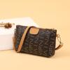 Bolsa Feminina 2023 Nova Cor de Contraste Impressão Digital Crossbody Bolsa Quadrada Estilosa Bolsa Casual Bolsa para Celular