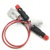 Cable de conector Anderson Cable de alimentación para coche Anderson Cable doble paralelo rojo y negro Enchufe para encendedor de cigarrillos de 16A Cable para enchufe de refrigerador