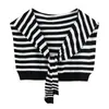 Chal de lana tejido a rayas blancas y negras para mujer, adecuado para habitaciones con aire acondicionado en la oficina en primavera y otoño, protección para el cuello, capa pequeña, bufanda de invierno