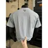 Camiseta de Manga Corta de Secado Rápido para Hombre para Senderismo al Aire Libre y Montañismo, Ropa de Ciclismo para Entrenamiento de Fitness de Verano, Top Deportivo de Talla Grande