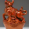 Ornaments de Escultura em Ébano Rato Boi Tigre Coelho Dragão Cobra Cavalo Ovelha Galo Macaco Cachorro Porco Yuanbao Conjunto Zodiacal de Artesanato