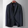 Traje Casual para Hombre Primavera y Verano 2023 Microelástico Negocios Soltero Estilo Occidental Color Sólido Juventud Ligero Protector Solar Chaqueta de Traje