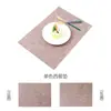 Ventas Directas de Fábrica Manteles Individuales de Tela y Cuero Manteles para Restaurante Hotel Comida Occidental Manteles Cuadrados Impermeables y a Prueba de Aceite Manteles Individuales Aislantes