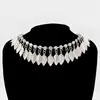 Yiwang Tassel de Metal com Inlay de Diamante em Forma de Folha Feito à Mão Corrente de Metal Acessórios DIY para Roupas e Chapéus Decoração de Cortina Corrente de Cintura Venda por Atacado