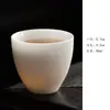 Taza de Té de Porcelana de Jade Blanco Tipo Hielo Cerámica Hogareña Taza de Maestro Taza de Té Taza Individual Set de Té Kung Fu Cerámica Dehua