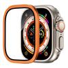 Película de Vidro Temperado para Apple Watch Ultra com Carcaça Protetora para Apple Watch com Estrutura de Liga de Alumínio Película Integrada Anti-queda