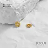 Tampas de Flor Banhadas a Ouro 18K para Pulseiras e Colares Artesanais DIY, Contas Espaçadoras, Componentes para Montagem de Joias com Meio Furo, Kit de Materiais para Brincos